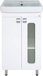 Misty Мебель для ванной Урал 50 L белая – фотография-2